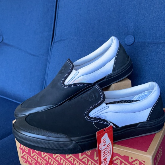 Vans WMNS BMX Slip-On Dak Black/White Sneakers - Picture 7 of 16